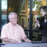 Debbie singing accompanied by Jim Michie